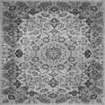thumbnail image 1 of Ahgly Company Indoor Square Medallion Gray Traditional Area Rugs, 6' Square, 1 of 1