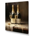 thumbnail image 2 of Designart "Cellar'S Quiet Champagne Bottle I" Champagne Canvas Art Print, 2 of 7