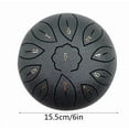 thumbnail image 2 of Steel Tongue Drum under $5! Yannianjz Steel Tongue Drum 6 Inch 11 Notes, Hand Pan Drum with Carry Bag, G Tone Musical Instrument for Meditation, Yoga, Relaxation, 2 of 4