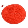 thumbnail image 3 of Uxcell Kitchen Dish Pot Pan Plastic Mesh Scouring Washing Cleaning Scrubber Pad Red 5 Pcs, 3 of 3
