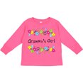 thumbnail image 3 of Inktastic Grammys Girl Bright Flowers Girls Long Sleeve Toddler T-Shirt, 3 of 5
