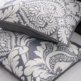 thumbnail image 2 of Home Essence Adela 7 Piece Cotton Printed Comforter Set, Grey, Cal King, 2 of 5