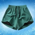 thumbnail image 2 of Casual Athletic Shorts with Built In Liner High Waist Loose Fit Yoga Running Workout Comfortable Breathable Summer Shorts Beach Pants for Juniors Womens Pants for Work Business Casual Loose, 2 of 6