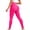 Hot Pink, variant on Carlikeit High Waisted Compression Leggings for Women, 3D Sculpting Workout Pants, Breathable Squat Proof Athletic Leggings for Training and Everyday Wear