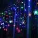 thumbnail image 3 of 3.5M 96LED Copo de nieve Cortina de luz Enchufe en cadena Luz LED Hada Luz de noche, perfecto para la decoración del banquete de boda de Navidad Araña - Blanco cálido / multicolor Adepaton 2034514-4, 3 of 9
