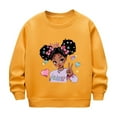 thumbnail image 2 of Girls Sweatshirts 3D Novelty Jumper Kids Tops Teen Sweatshirts Long Sleeve Pullover Yellow 7-8 Years, 2 of 5