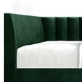 thumbnail image 4 of Castle Place Glam Velvet Upholstered Twin Daybed, Green, 4 of 6