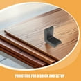 thumbnail image 3 of Raindrops  10pcs Non Slip Bed Frame Corner Protectors L Shaped Furniture Foot Caps, 3 of 8