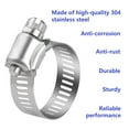 thumbnail image 3 of findmall 50-Pack 3/4-1 Adjustable Stainless Steel Worm Drive Hose Clamps Fuel Line Hose Clamps Assortment Kit for Plumbing, Automotive and Mechanical Applications, 3 of 4