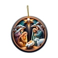 thumbnail image 3 of Decoraciones colgantes de Natividad, suministros para fiestas, colgante de Navidad fácil de colgar, adorno acrílico para ventana de pared de gabinete Sin fondo, 3 of 8