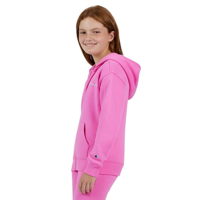 Girls 7-16 Champion® Signature Fleece Full Zip Hoodie Color: Putty