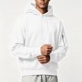 thumbnail image 6 of Luvrsol Men's Hoodies Drawstring Sweatshirt Solid Basic Long Sleeve Pullover Tops S-2XL, 6 of 9