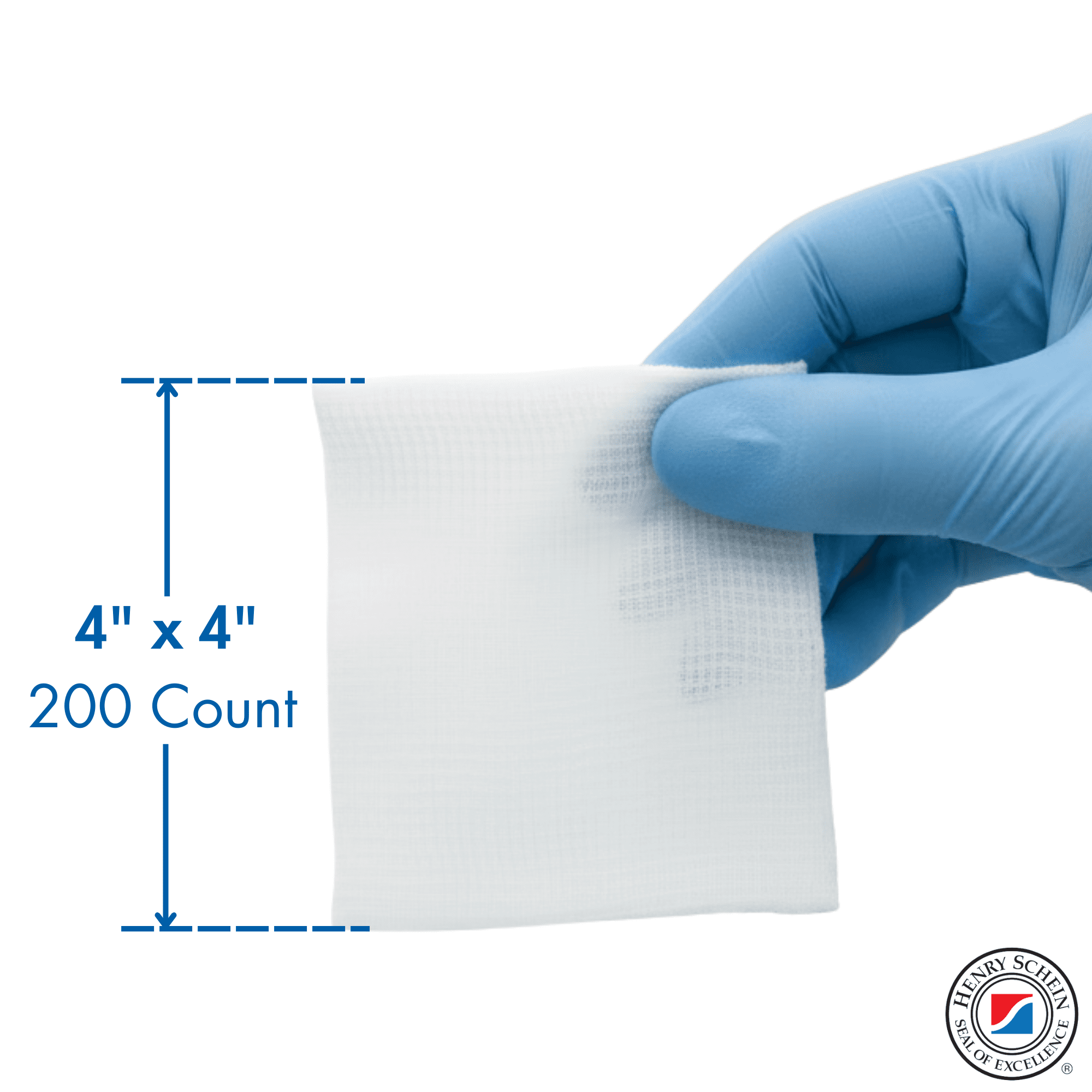 Essentials Non-Sterile Gauze Sponges – One (1) Full Case (10 Packs of 200), 4-Ply, 4’’ x 4’’ Pads, One Package, Non-Woven Sponges, Wound Care Product for First Aid Kit/Medical Facilities