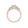 thumbnail image 3 of 2.25 Ct Cushion Cut Elegant (D/VVS1) Moissanite Promise Ring for Girlfriend 14K Rose Gold Ring Size 4 Fashionable Jewelry by Diamond-Capitals, 3 of 8