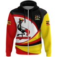 thumbnail image 4 of Sudadera con capucha africana con la bandera del país de UGANDA, sudaderas unisex con estampado 3D, ropa de calle unisex 2024, sudadera con capucha y cremallera, chaqueta informal, ropa de chándal, 4 of 5