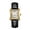 Gold and white belt, variant on Fashion Men's Watch Classic Square Two-Hand Quartz Watch Business Trend Steel Band Men's Watch