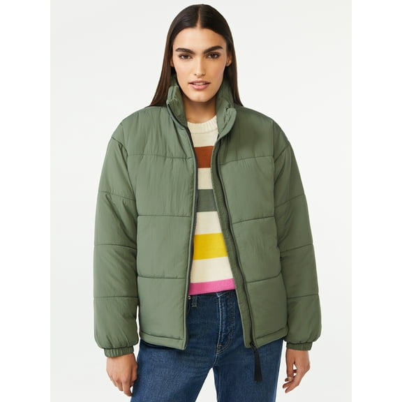 Free Assembly Women's Oversized Puffer Jacket
