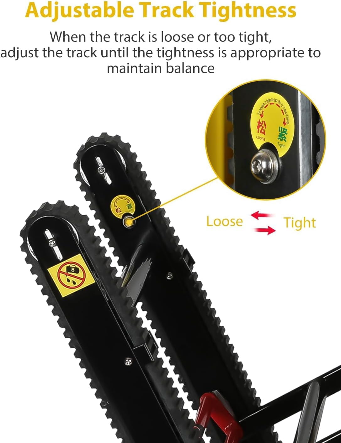 441 lbs Electric Stair Climbing Hand Truck Climbing Dolly with Rubber Tracks for Easy Moving Heavy Furniture Up/Down Stairs