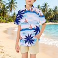 thumbnail image 2 of Bainana Boys Short Sleeve T Shirts 3D Print Loose Button Tops Big Kids Summer Shirts, 2 of 5