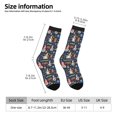 thumbnail image 2 of Logiee Garden Gnomes Print Adult Socks for Men & Women,Calf Socks, Ankle Socks,Boots Socks,Breathable Casual Sock,Unisex Crew Socks, 2 of 6