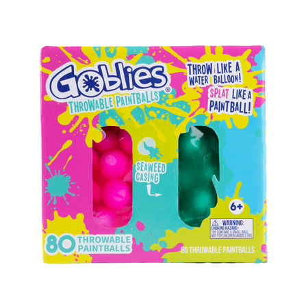 Goblies Throwable Paintball Dual Pack | 80 Count | Outdoor Play