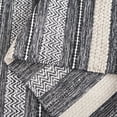 thumbnail image 5 of SAFAVIEH Montauk Marin Striped Cotton Runner Rug, Black/Ivory, 2'3" x 8', 5 of 10