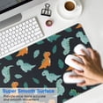 thumbnail image 4 of Long Mouse Pads for Desk,Black Dinosaurs Leaves Pattern Desk Mats on Top Of Desks, Desk Mouse Pad Extra Large with 3mm Non-Slip Base and Stitched Edge for Gaming,Office,Work,Home 31.5"x15.7", 4 of 6