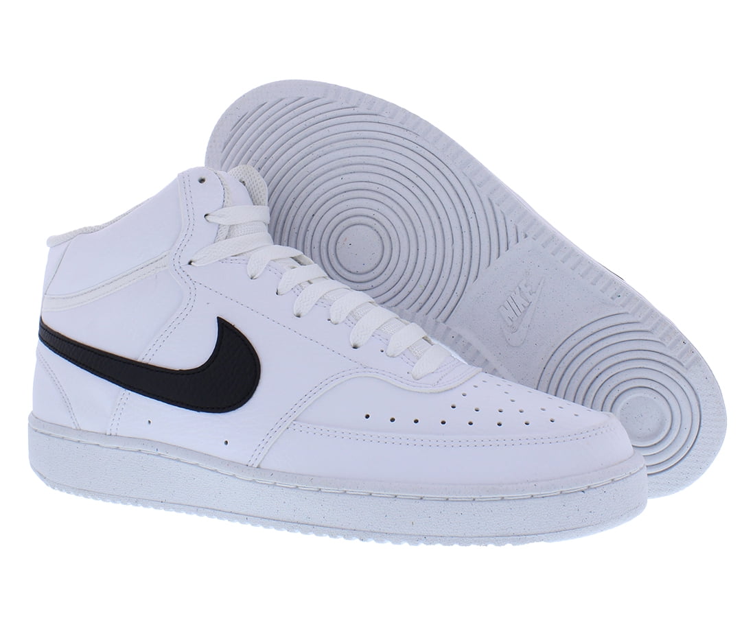 Nike Court Vision Mid Next Nature Mens Shoes Size 9, Color: White/Black