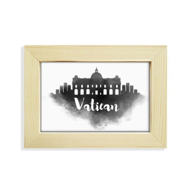 Marco de foto Unbranded Ciudad del Vaticano Italia hito tinta Escritorio de madera Arte Pintura 5x7 pulgadas