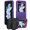 Purple, variant on Haobuy Compatible with Samsung Galaxy Z Flip 5 Case with Belt Clip Holster Kickstand Heavy Duty Shockproof Case-Blue