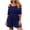 Blue, variant on Jumpsuits for Women Casual Summer Rompers Fashion Solid-Color Plus Size Bare Shoulder Laces Pocket Short Jumpsuit