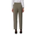 thumbnail image 3 of INSPIRE CHIC Women's Houndstooth Pant for Professional and Stylish Office Look Wear L Brown, 3 of 5