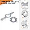thumbnail image 3 of TB123A Washing Machine Spanner Wrench Washer Spanner Wrench, 1-11/16 Inch for Washer Repair Whirl-Pool Washing Machine, 3 of 9