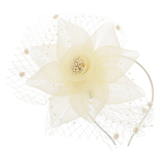 Wedding Fascinator Headpiece Mesh Fascinator Headband Tea Party Headband Women Fascinator