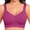 Purple #40, variant on Women's Full Support Push Up Adjustable Wireless Bra, Super Firming Bras Purple 2XL