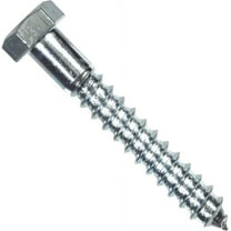 Hillman Lag Bolts, Hex, Zinc, 1/4 x 1-1/2-In.,