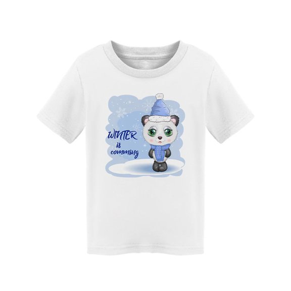 Cute Winter Panda Bear T-Shirt Toddler -Image by Shutterstock,  2 Toddler