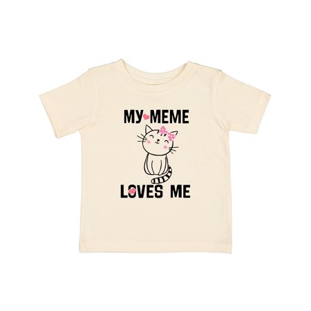 

Inktastic My Meme Loves Me Girls Gift Baby Girl T-Shirt