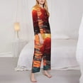 thumbnail image 3 of Sikiie Romantic Roses Sunset Ocean Pajamas for Women Set, Womens Pajama Sets, Lounge Sets for Women, 2pjs for Women-XX-Large, 3 of 7