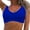 Blue, variant on Women Halter Bikini Top Push Up Swimsuit Top Retro Swim Top Twist Front Bathing Suit, Grey