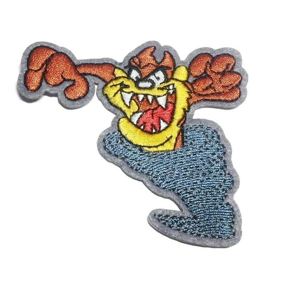 Looney Tunes Taz Tornado 3" Tall Embroidered Patch