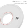 thumbnail image 3 of FESTFENDS White Steel Core Weight Plates with Rubber Coating for Barbell Training, 3 of 8