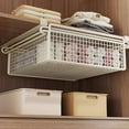 thumbnail image 2 of Hanging Cabinet Bin with Pullout Drawer Multifunctional Under Shelf Storage Basket for Bedroom, 2 of 8
