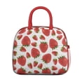 thumbnail image 2 of Lunch Bag Lunch Box for Women Reusable Insulated Lunch Bags,Water-Resistant Strawberry Pattern Cooler Lunch Tote Bag, Large Capacity for Work Travel Picnic, 2 of 6