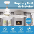 thumbnail image 2 of Ventilador De Techo Lampara 6 Aspas Control Remoto 3 Velocides Xtellar blanco, 2 of 3