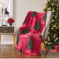 thumbnail image 3 of RT Designers Collection THCT094 50 x 60 in. Christmas Tree Printed Flannel Throw, 3 of 3