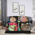thumbnail image 2 of Gorillaz Air Conditioning Blanket Lightweight Thermal Bed Quilt Ultra Cozy Throw Blanket Tapestry For Bedding Sofa And Travel 66" X 90", 2 of 7