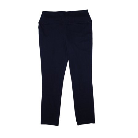 Hue Womens Size Medium High Waist Denim Capri, Midnight Denim