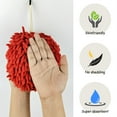 thumbnail image 6 of MEETSWEET Chenille Quick Drying Towels and Hand Towels, 2 Pieces, Red, 6 of 7