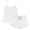 shorts set 43#White, variant on WAYUTE Shorts Sets for Women Elegant Spaghetti Straps Camisole Top and Drawstring Shorts Classic Solid Color Summer Coordinated Outfit Outfit Sets